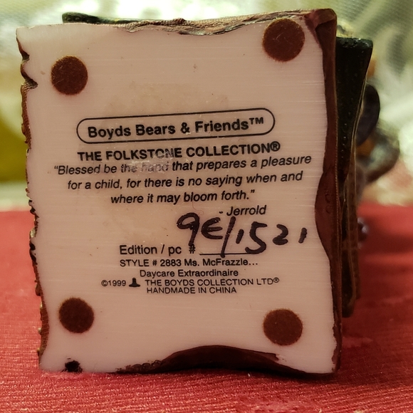 Vtg 99 Boyd's Bears Ms Frazzled Daycare/Teachers - Picture 3 of 11